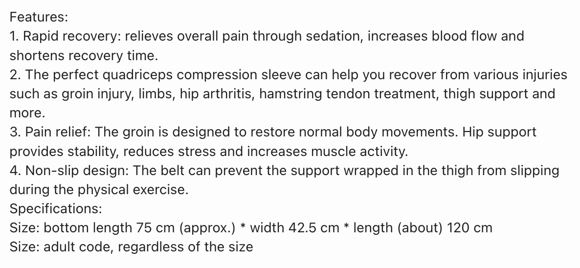 Hip Brace and Thigh Compression Sleeve Body Relief